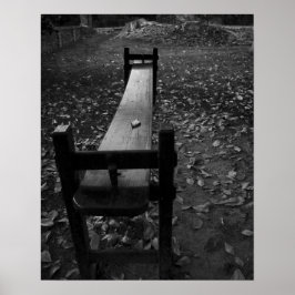 Jogglin' Board in Schwarz und Weiß Poster