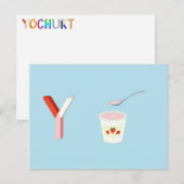 Joghurt Karte (Vorne/Hinten)