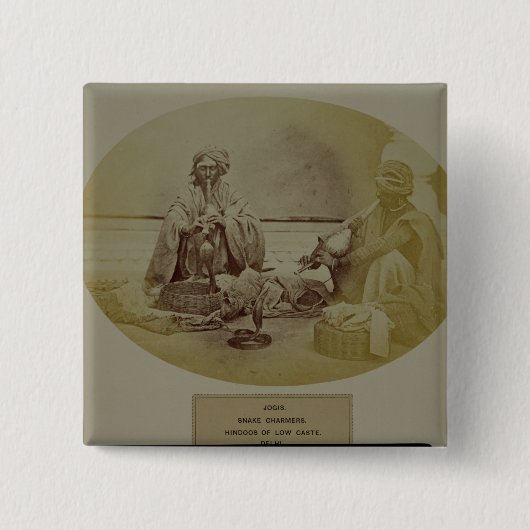 Jogis oder Schlangenbeschwörer, niedrige Button (Vorderseite)