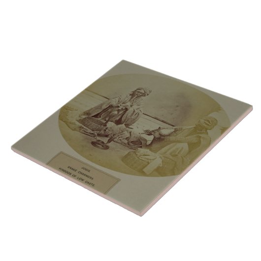 Jogis oder Schlangenbeschwörer, niedrige Fliese (Seite)