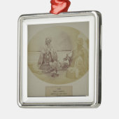 Jogis oder Schlangenbeschwörer, niedrige Silbernes Ornament (Links)
