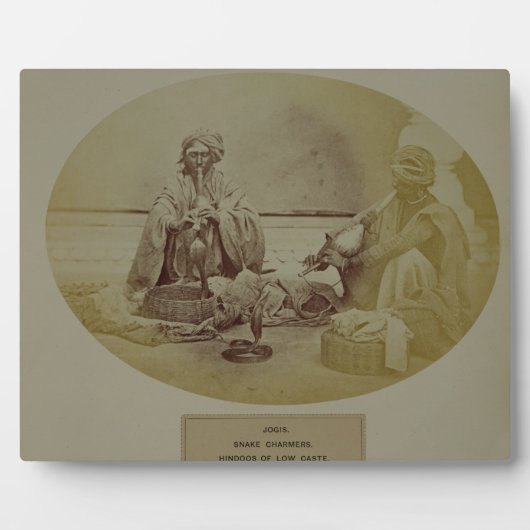Jogis oder Schlangenwirte, Hindus in der unteren K Fotoplatte (Vorderseite)