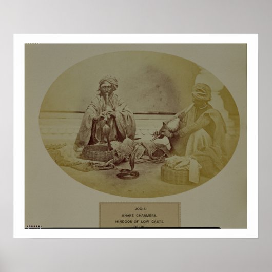 Jogis oder Schlangenwirte, Hindus in der unteren K Poster (Vorne)