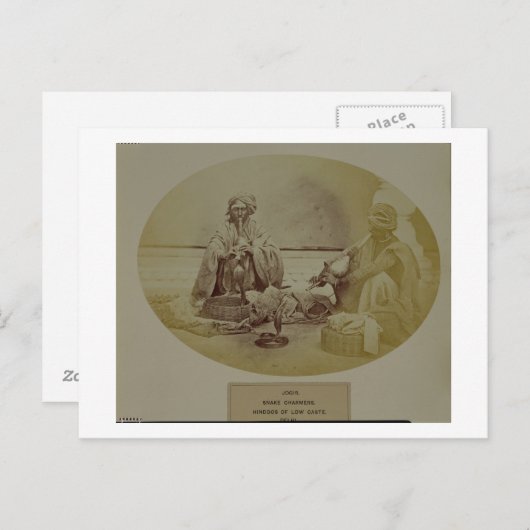 Jogis oder Schlangenwirte, Hindus in der unteren K Postkarte (Vorne/Hinten)