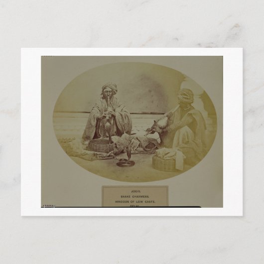 Jogis oder Schlangenwirte, Hindus in der unteren K Postkarte (Vorderseite)