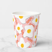 Jogurt, Eier und Baconseite Pappbecher (Rückseite)