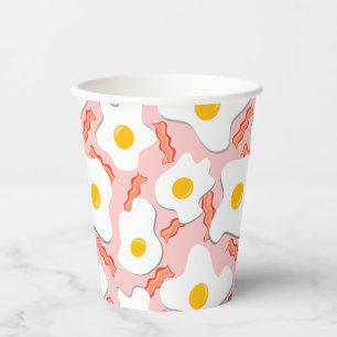 Jogurt, Eier und Baconseite Pappbecher