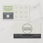 Jogurt-Loyalitäts-Visitenkarte Treuekarte (Vorne/Hinten)