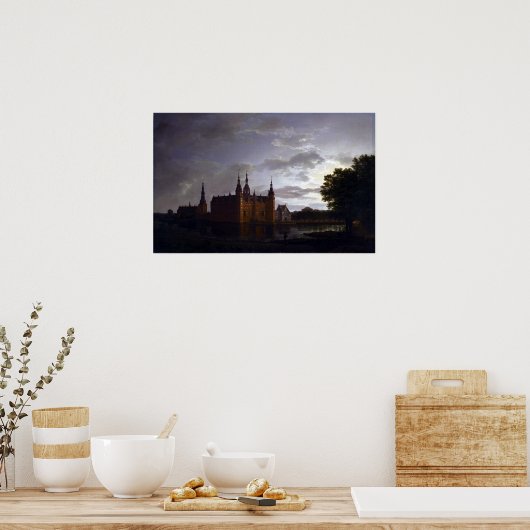 Johan Christlich Claussen Dahl Frederiksborg Castl Poster (Küche)