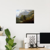 Johan Christlich Dahl View von Fortundalen Poster (Heimbüro)