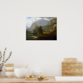 Johan Christlich Dahl View von Fortundalen Poster (Küche)