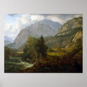 Johan Christlich Dahl View von Fortundalen Poster