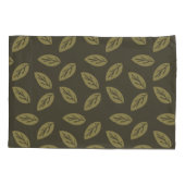 Johan Leafs TWArt FullPattern DarkGreenBG Kissenbezug (Rückseite)