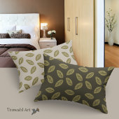 Johan Leafs TWArt FullPattern DarkGreenBG Kissenbezug