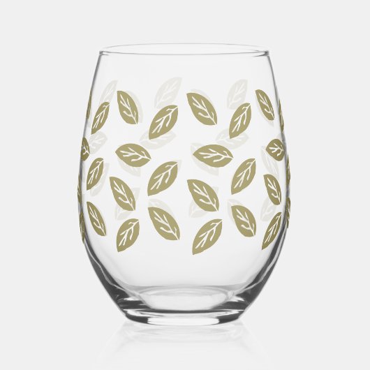 Johan Leafs - TWArt Weinglas Ohne Stiel (Vorderseite)