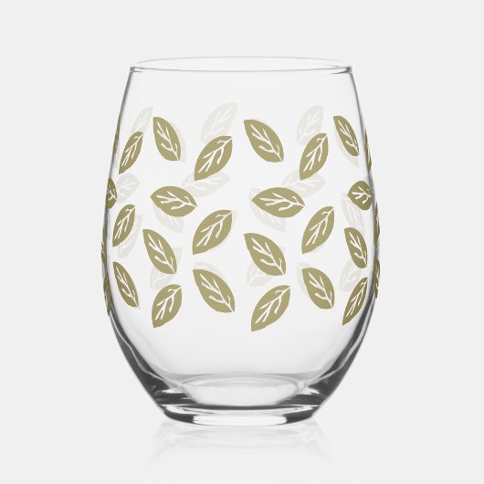 Johan Leafs - TWArt Weinglas Ohne Stiel (Rückseite)