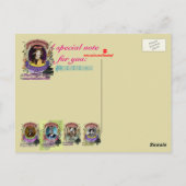 Johann Alpacabel Alpaca Animal Composer Pachelbel Postkarte (Rückseite)