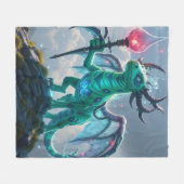 Johann, der Blitzdrache Fleecedecke (Vorderseite (Horizontal))