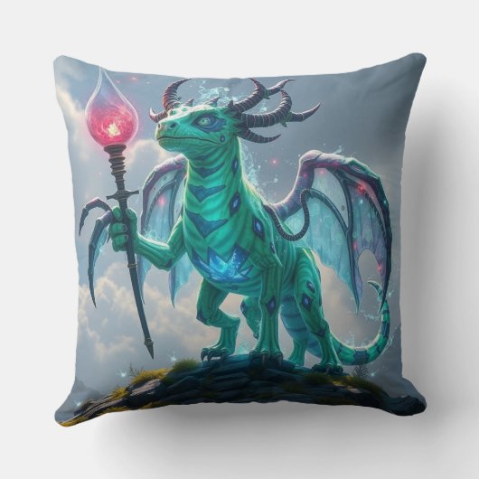 Johann, der Blitzdrache Kissen (Rückseite)