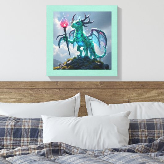 Johann, der Blitzdrache Leinwanddruck (Insitu (Schlafzimmer))