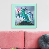 Johann, der Blitzdrache Leinwanddruck (Insitu (Wohnzimmer))