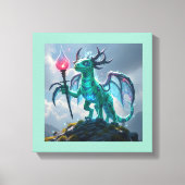 Johann, der Blitzdrache Leinwanddruck (Vorderseite)