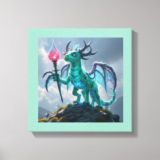 Johann, der Blitzdrache Leinwanddruck (Vorderseite)