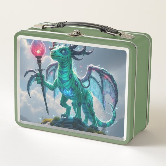 Johann, der Blitzdrache Metall Brotdose (Vorderseite)