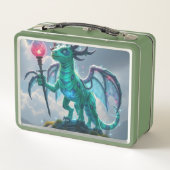 Johann, der Blitzdrache Metall Brotdose (Rückseite)