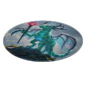 Johann, der Blitzdrache Schneidebrett (Ecke)