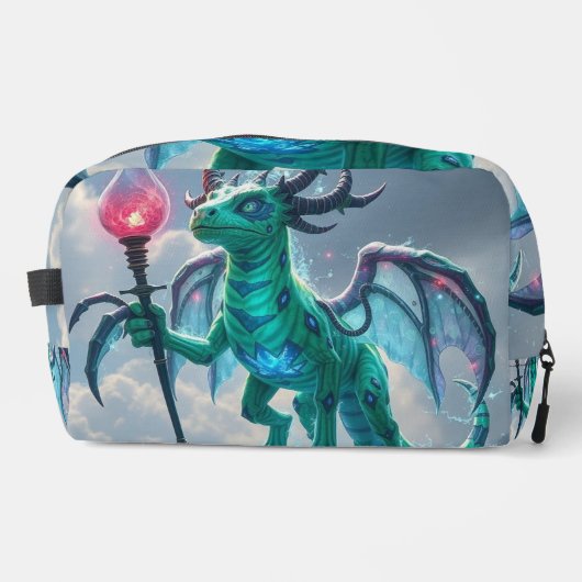 Johann, der Blitzdrache Waschbeutel (Vorderseite)