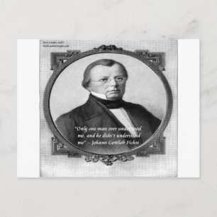 Johann Fichte "Missverstanden" Postkarte