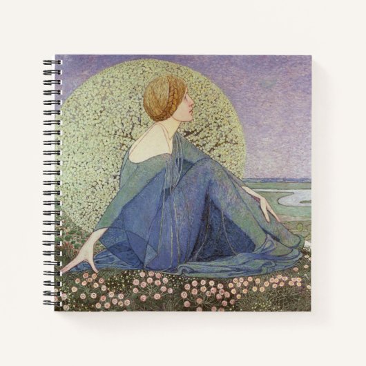 Johann Heinrich Vogeler Beautiful Woman Notizblock (Vorderseite)