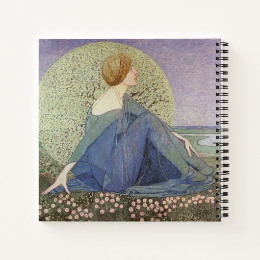 Johann Heinrich Vogeler Beautiful Woman Notizblock (Rückseite)