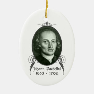 Johann Pachelbel-Verzierung Keramik Ornament