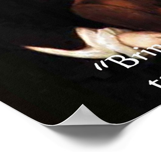 Johann S Bach & Funny Coffee Quote Poster (Ecke)