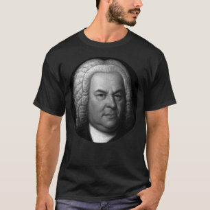 Johann Sebastian Bach Black und White Portrait Sti T-Shirt