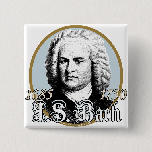 Johann Sebastian Bach Button (Vorderseite)