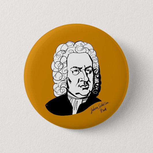 Johann Sebastian Bach Button (Vorderseite)