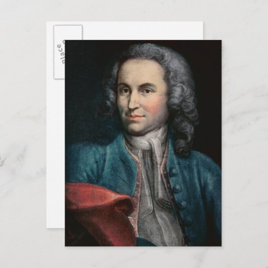 Johann Sebastian Bach c.1715 Postkarte (Vorne/Hinten)