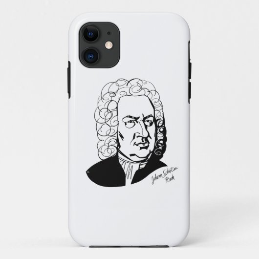 Johann Sebastian Bach Case-Mate iPhone Hülle (Rückseite)
