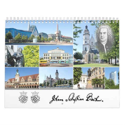 Johann Sebastian Bach Cities & Places Kalender (Titelbild)