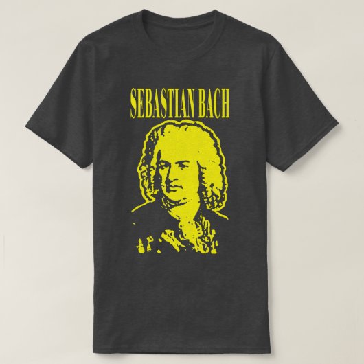 Johann Sebastian Bach Classic Grunge Style T-Shirt (Design vorne)