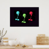 Johann Sebastian Bach Collage Poster (Küche)