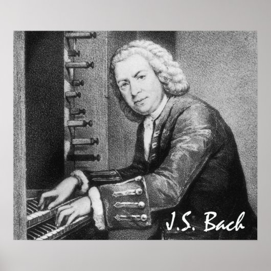 Johann Sebastian Bach Fine Art Poster (Vorne)