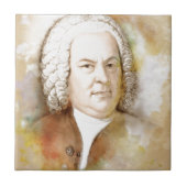 Johann Sebastian Bach Fliese (Vorderseite)