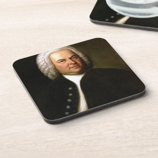 Johann Sebastian Bach Getränkeuntersetzer (Linke Seite)