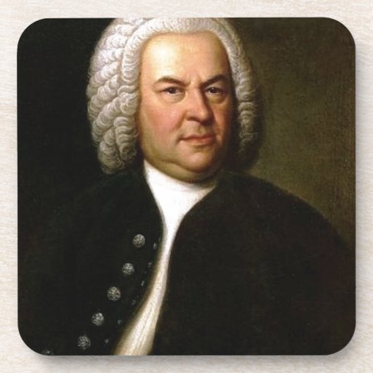 Johann Sebastian Bach Getränkeuntersetzer (Vorderseite)