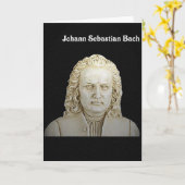 Johann Sebastian Bach-Gruß-Karte Karte (Gelbe Blume)