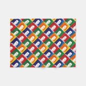 Johann Sebastian Bach im Cartoon Stil Fleecedecke (Vorderseite (Horizontal))